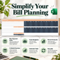 Bill Pay Schedule Excel Template | Monthly Payment Tracker Spreadsheet | 12-Month Bill Planner
