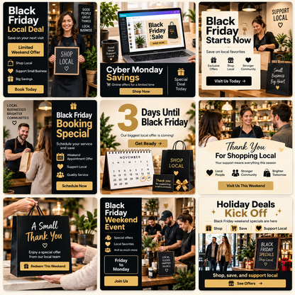 CommercePeak Black Friday & Cyber Monday Promo Pack for Local Businesses