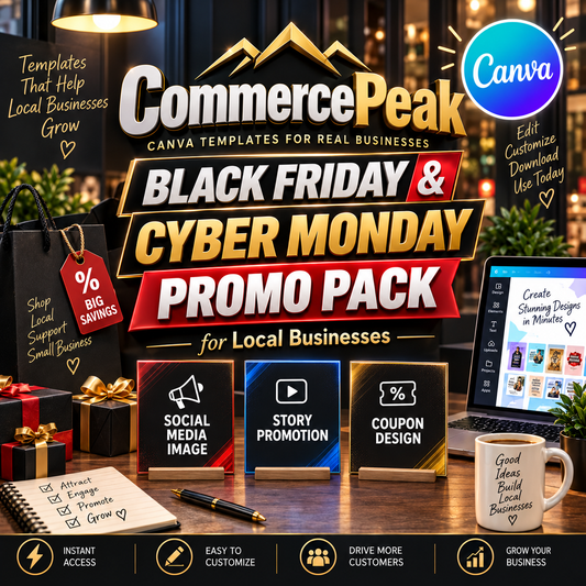 CommercePeak Black Friday & Cyber Monday Promo Pack for Local Businesses