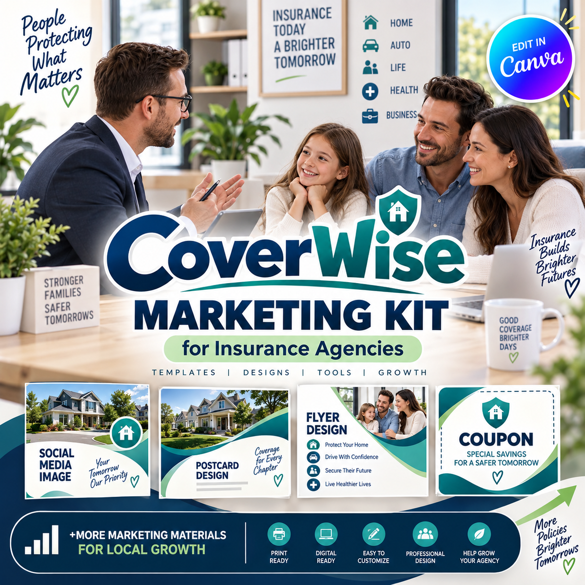CoverWise Marketing Kit for Insurance Agencies