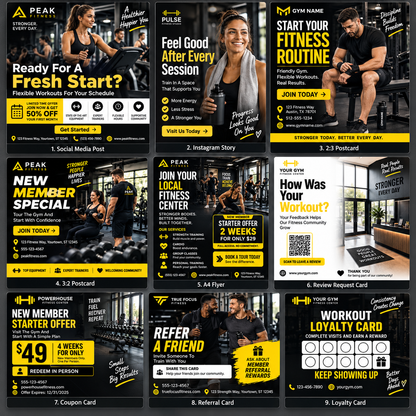 FitPulse Marketing Bundle for Gyms and Fitness Centers