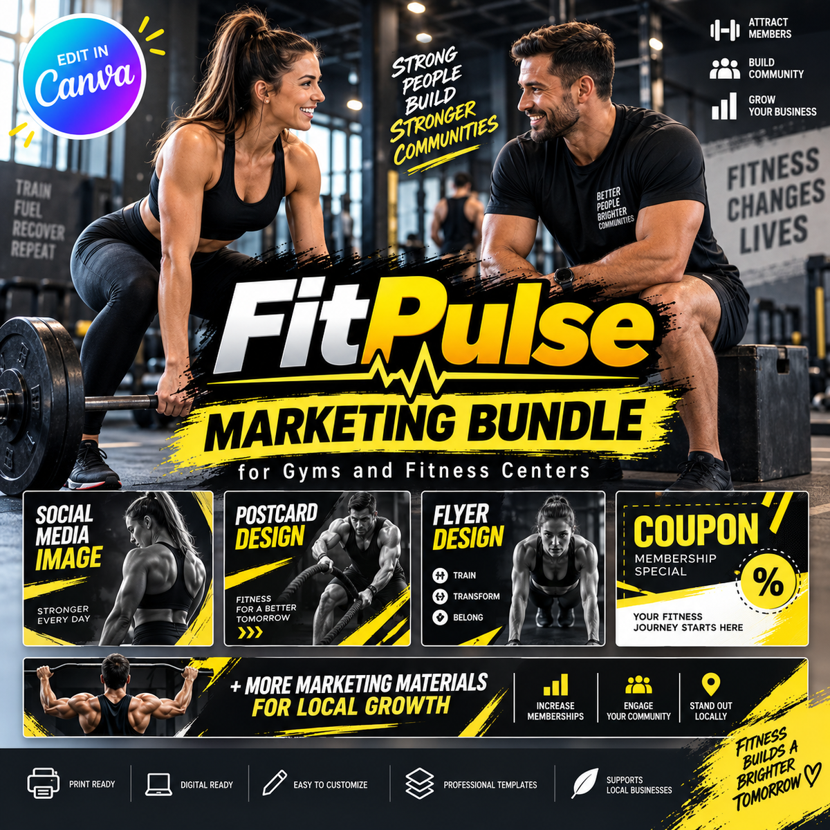 FitPulse Marketing Bundle for Gyms and Fitness Centers