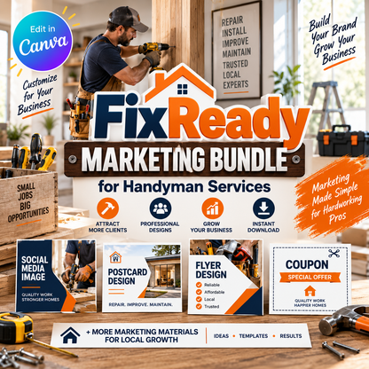 Fix Ready Marketing Bundle for Handyman Services