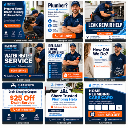 FlowFix Marketing Kit for Plumbers