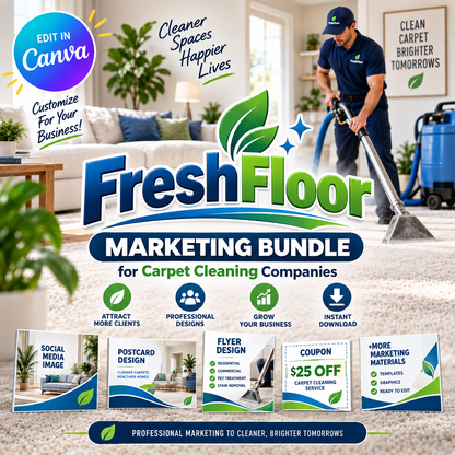 Fresh Floor Marketing Bundle for Carpet Cleaning Companies