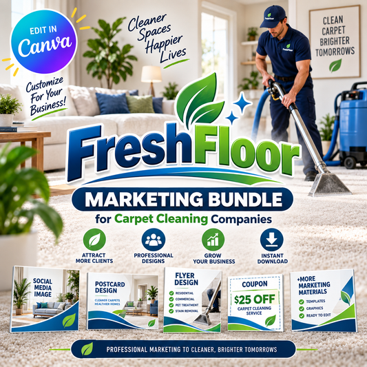 Fresh Floor Marketing Bundle for Carpet Cleaning Companies