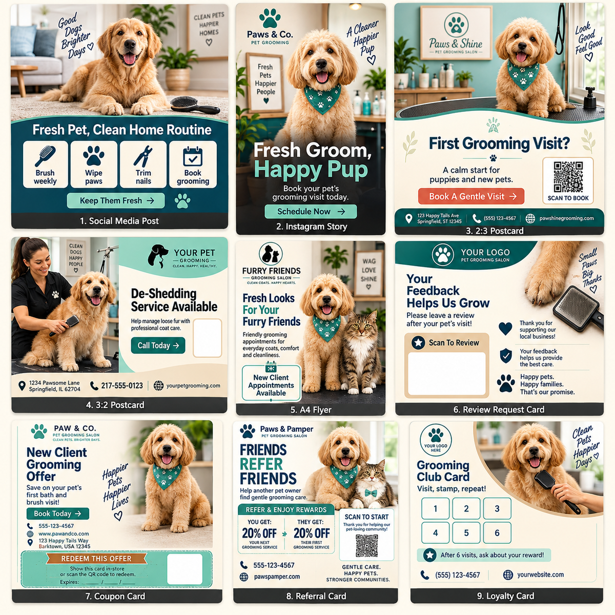 FreshPaw Marketing Kit for Pet Groomers