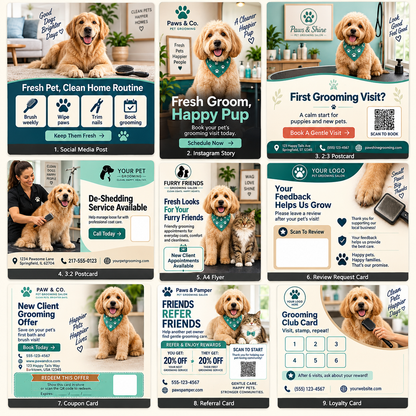 FreshPaw Marketing Kit for Pet Groomers