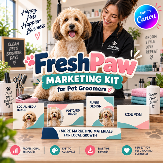 FreshPaw Marketing Kit for Pet Groomers