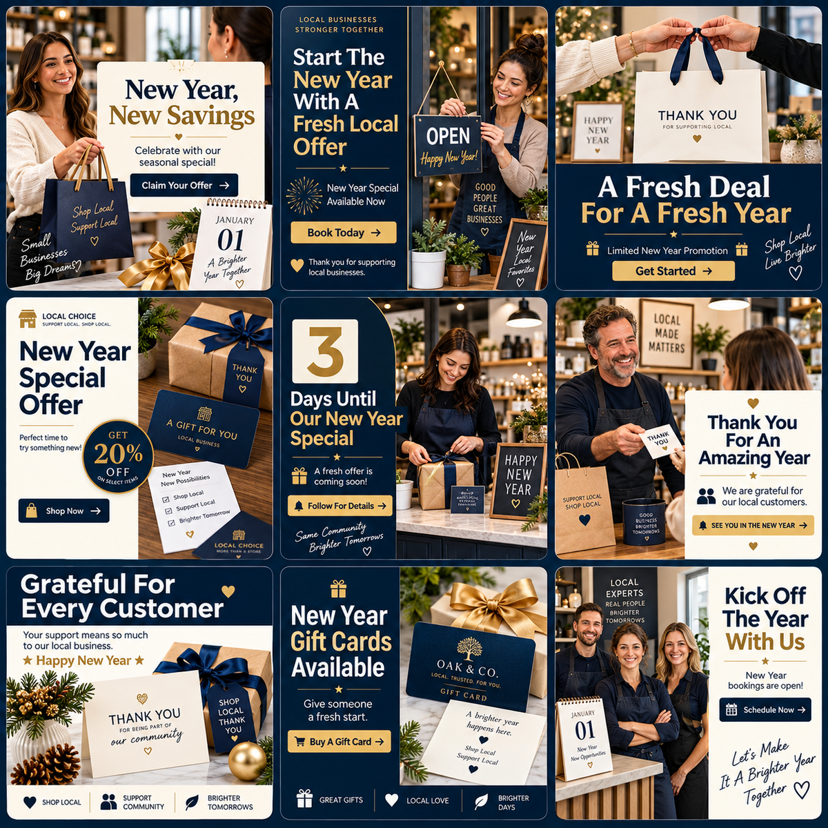 Fresh Start New Year Promo Pack for Local Businesses