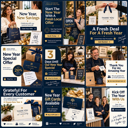 Fresh Start New Year Promo Pack for Local Businesses