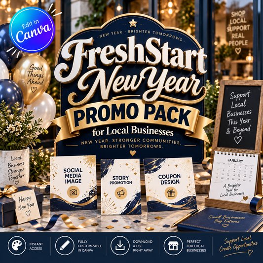 Fresh Start New Year Promo Pack for Local Businesses