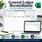General Ledger Reconciliation Excel Template | Accounting & Bookkeeping Spreadsheet