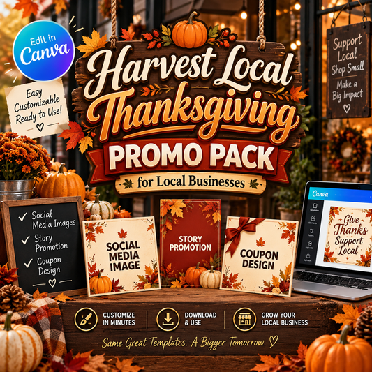 Harvest Local Thanksgiving Promo Pack for Local Businesses