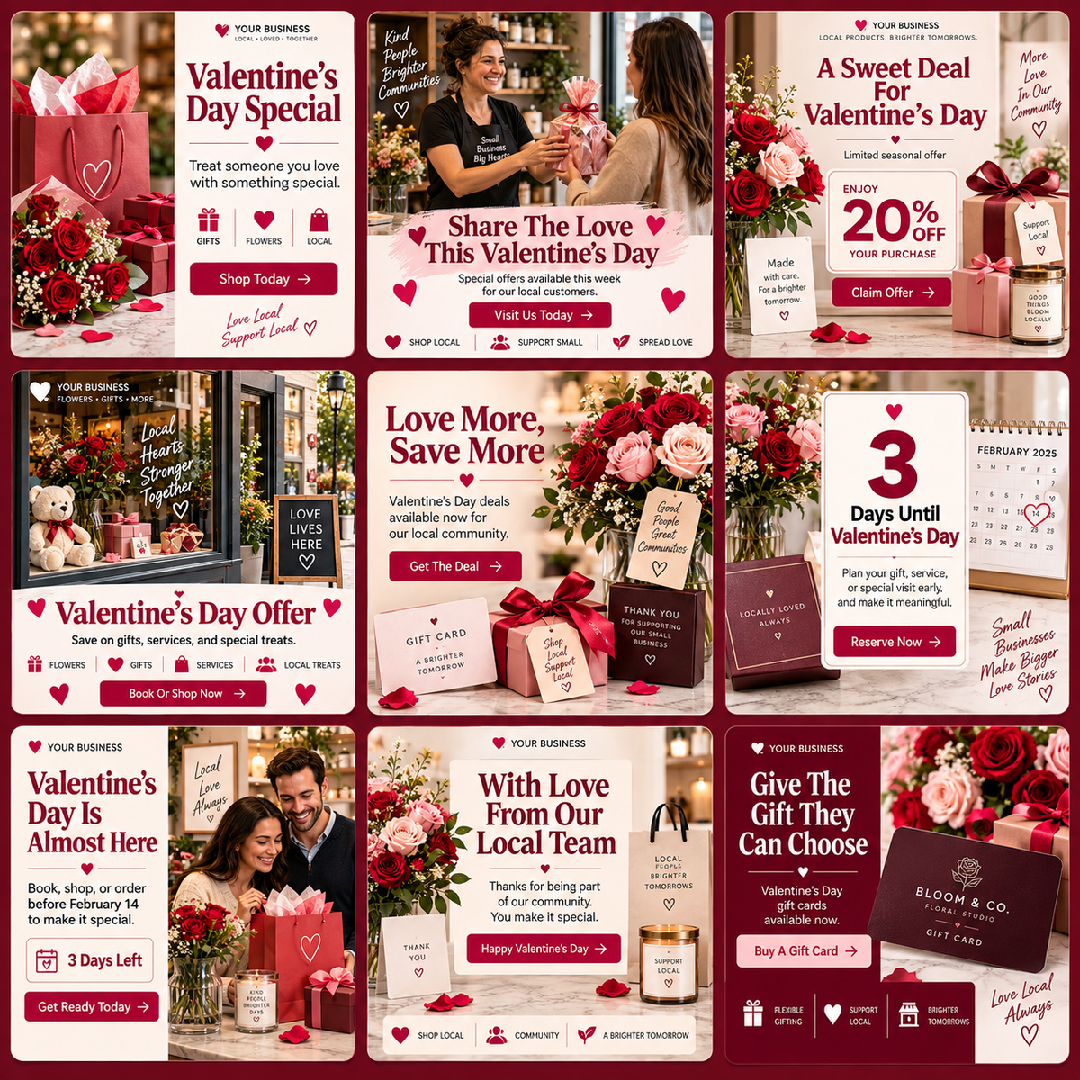 Heartline Valentine's Day Promo Pack for Local Businesses