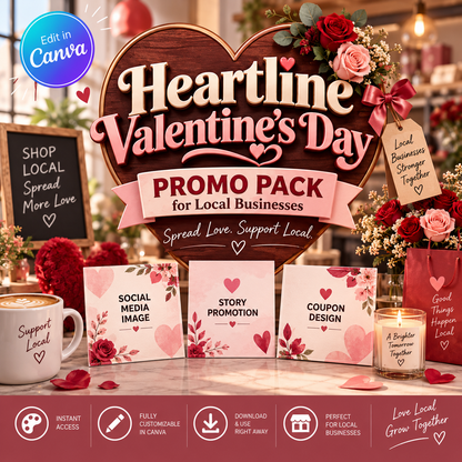 Heartline Valentine's Day Promo Pack for Local Businesses