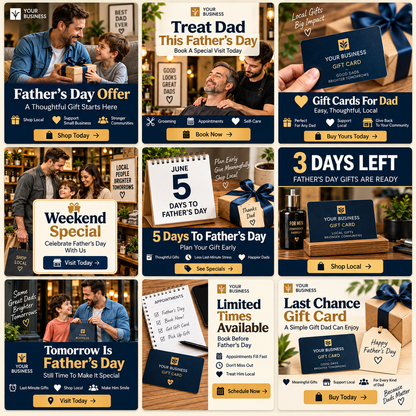 Heritage Father's Day Promo Pack for Local Businesses