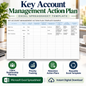 Key Account Management Action Plan Excel Template | Client Relationship & Retention Planner