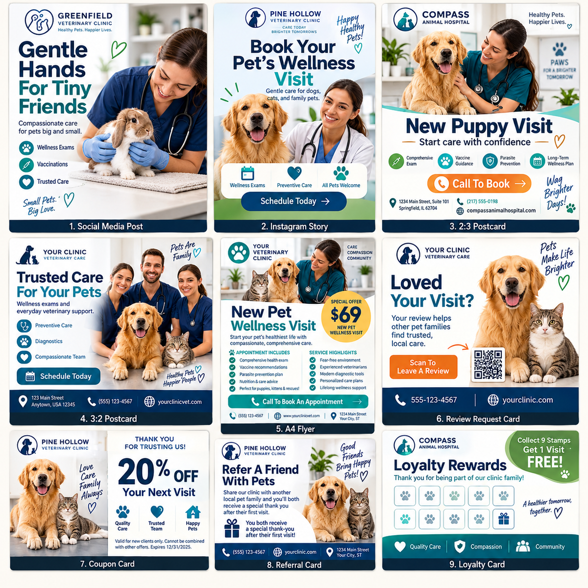 Paw Care Marketing Bundle for Veterinary Clinics