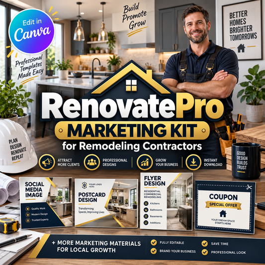 Renovate Pro Marketing Kit for Remodelling Contractors