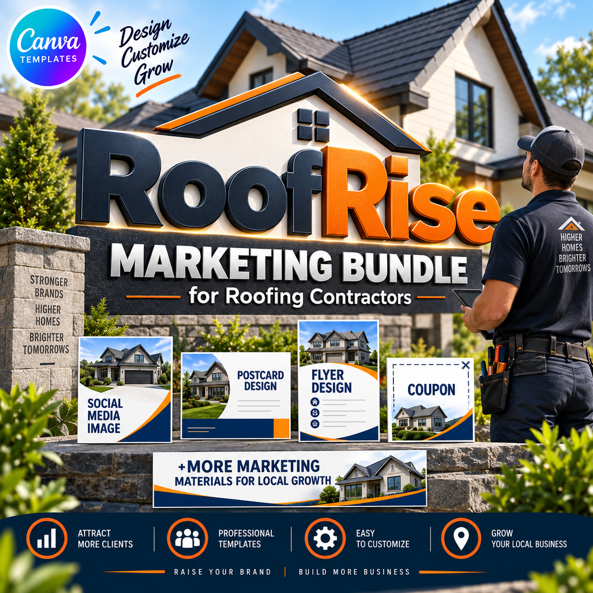 RoofRise Marketing Bundle for Roofing Contractors
