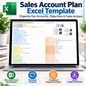 Sales Account Plan Excel Template | Account Management & Sales Planning Spreadsheet