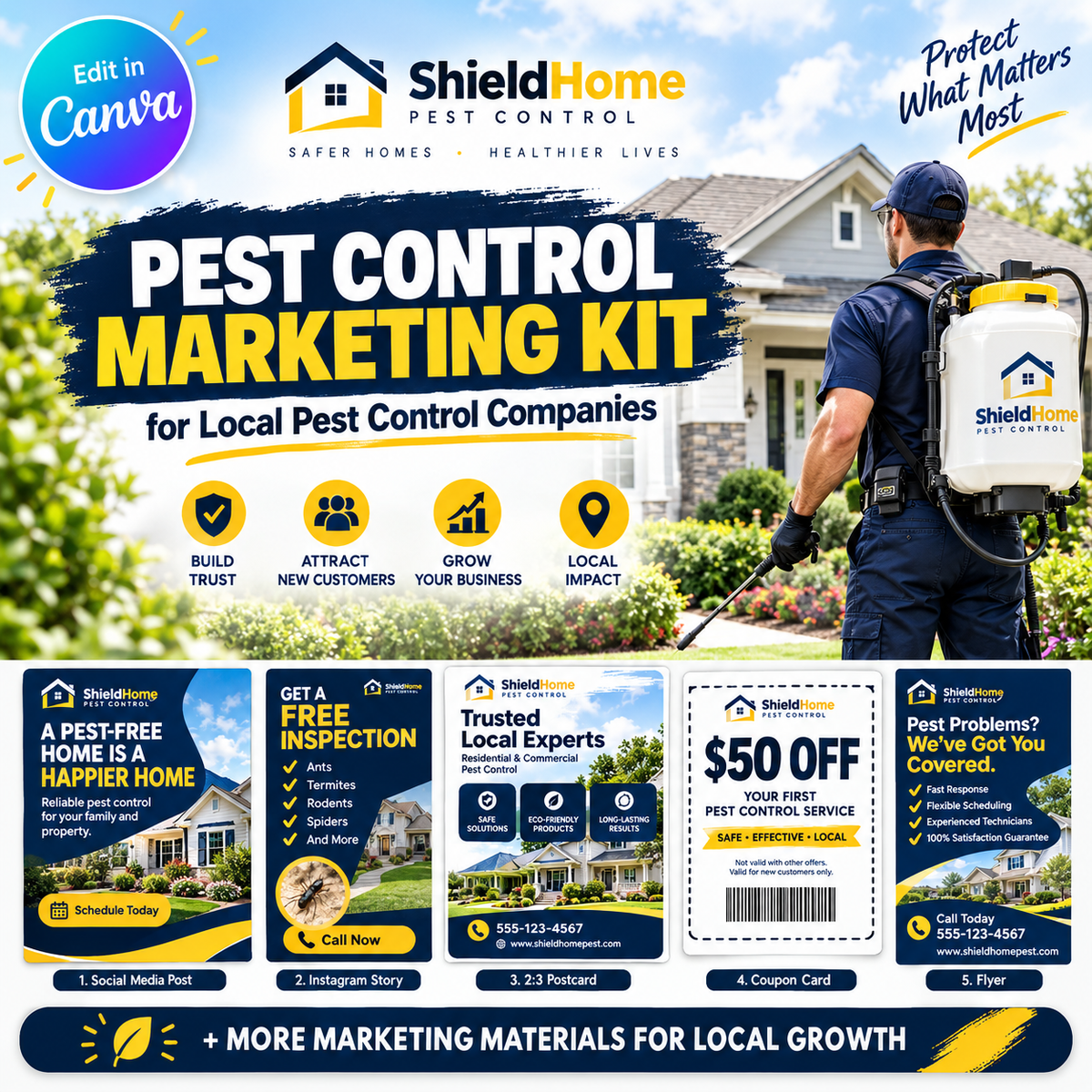 Shield Home Marketing Kit for Pest Control Companies