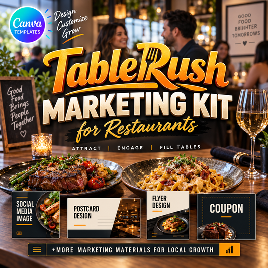 TableRush Marketing Kit for Restaurants
