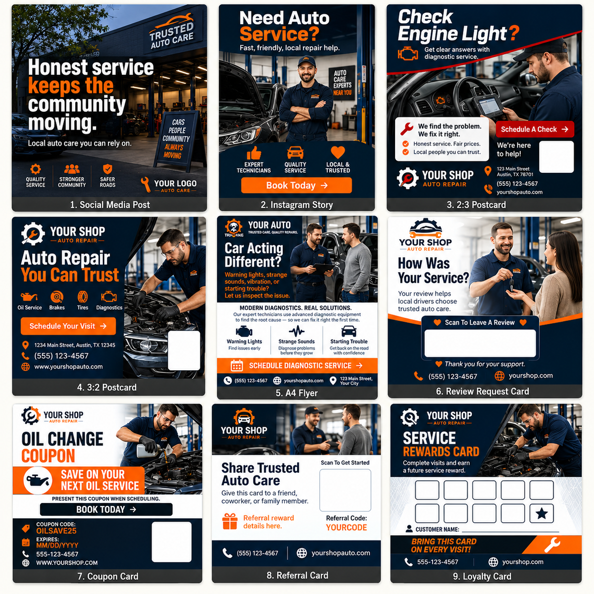 TorqueTrust Marketing Kit for Auto Repair Shops