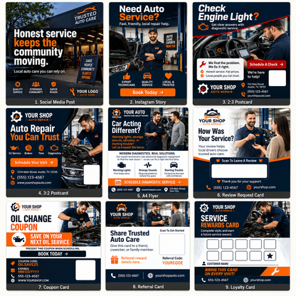 TorqueTrust Marketing Kit for Auto Repair Shops